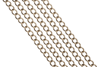 CH-139SS/G Permanent Waterproof Gold Stainless Steel Curb Chain