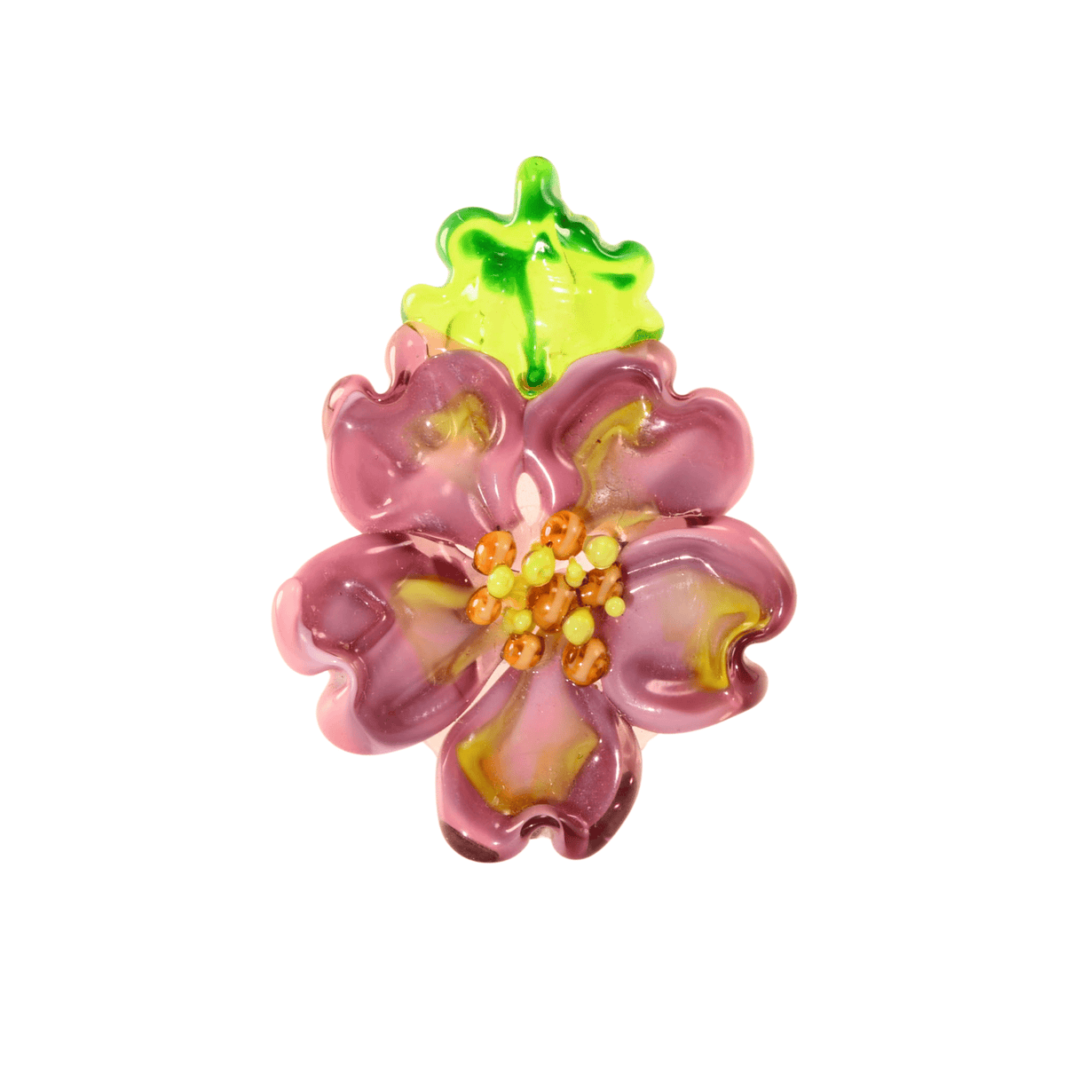 Lampwork Glass Flower Bead 46mm | Handmade | Continental