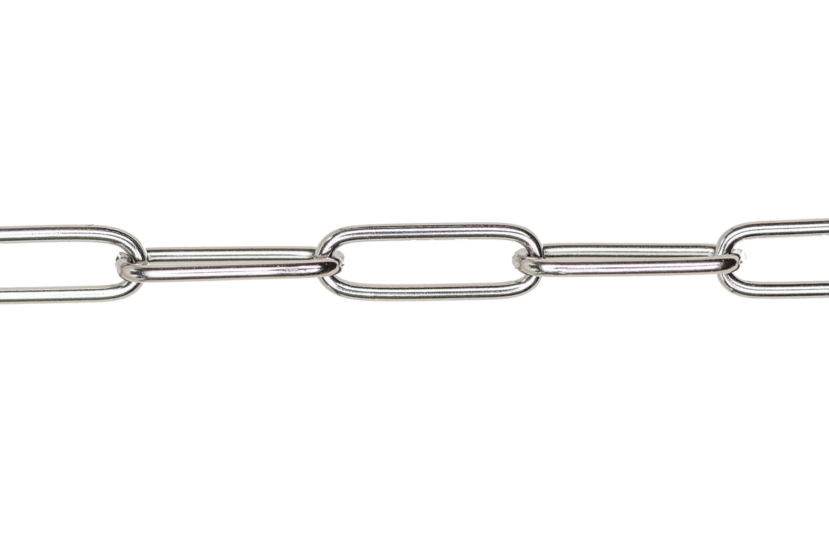 Jewelry Making Supplies Stainless Steel Paperclip Cable Chain Sold