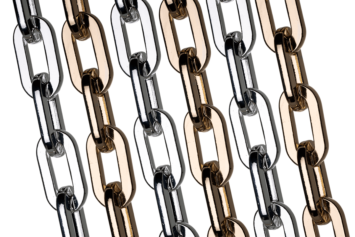 CH939 (30mm x 15.75mm) Aluminum Cable Chain Sold by The Foot