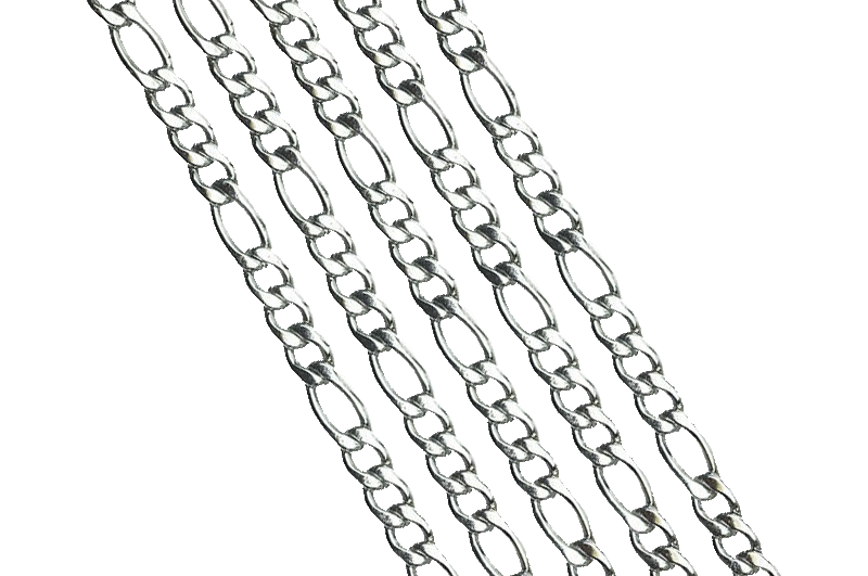 CH-124SS Stainless Steel Figaro Chain
