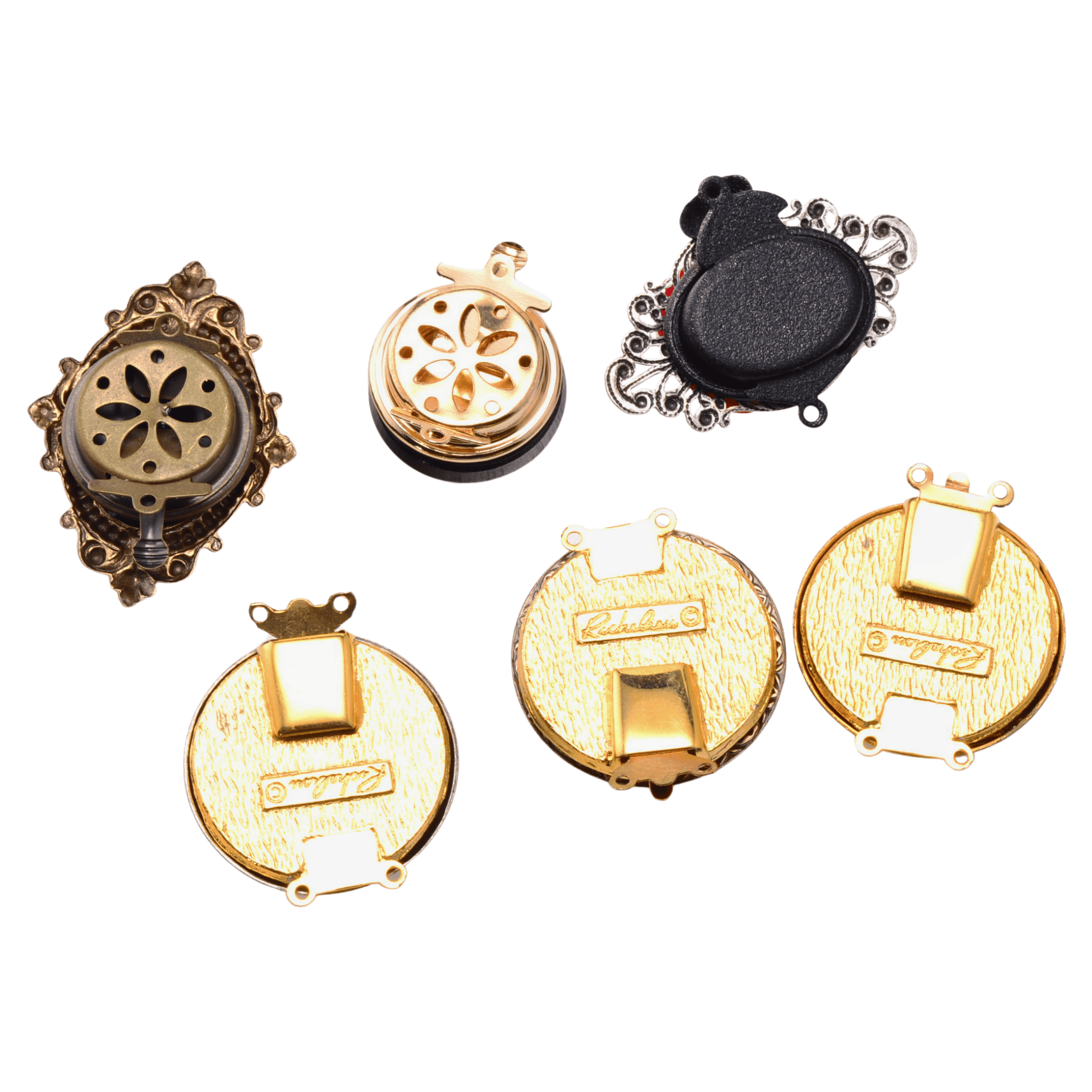 Czech Glass Button Clasp Set | Artisan Made | Continental