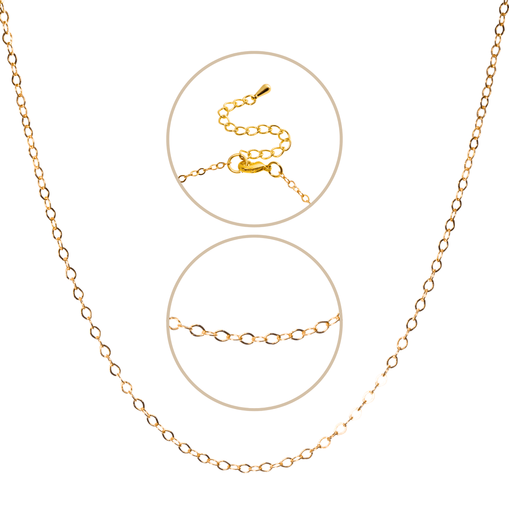 Cable Chain Necklace in gold