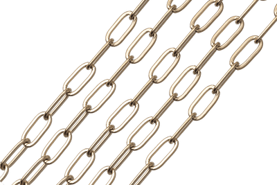 CH-160SS/G Permanent Waterproof Gold Stainless Steel Paperclip Cable Chain