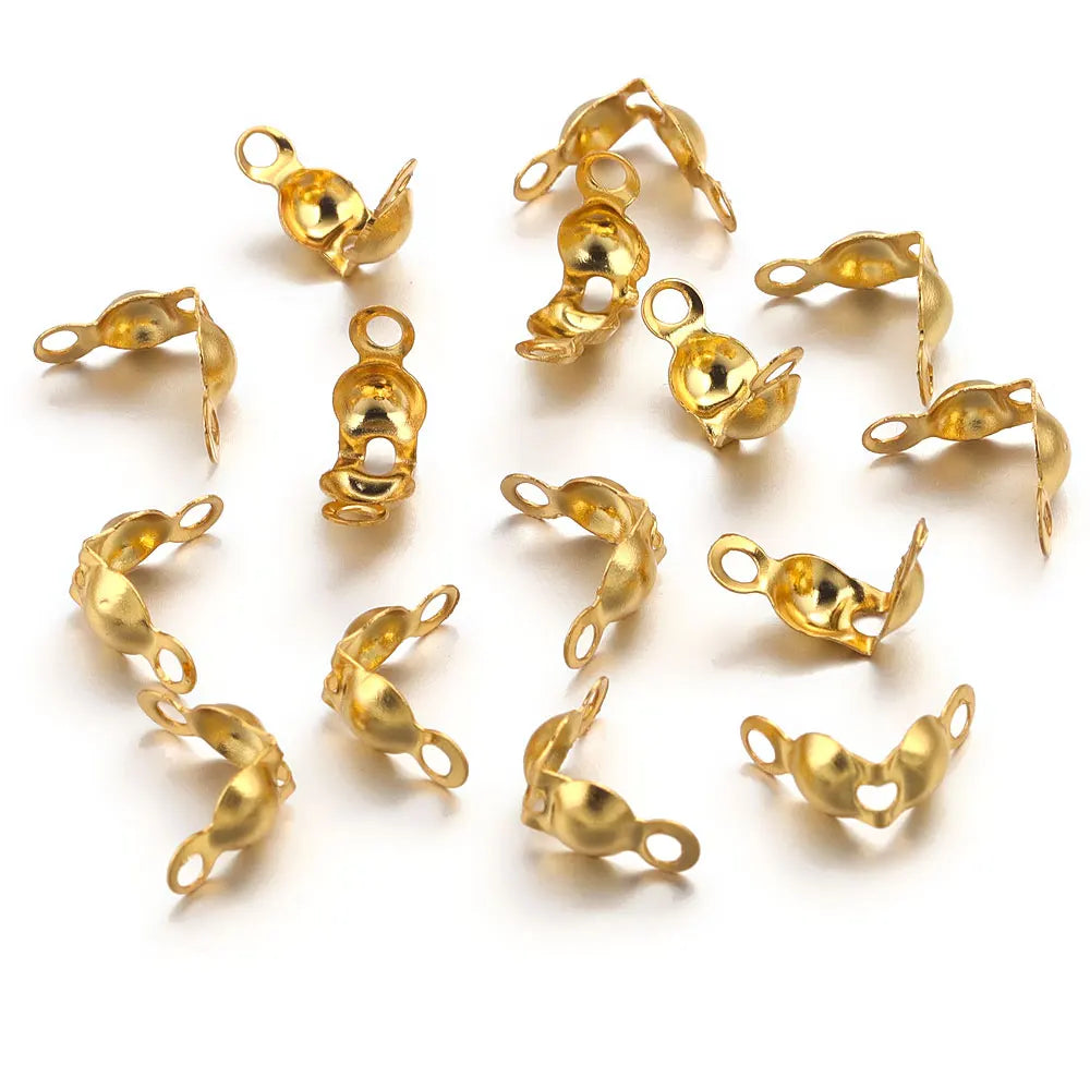 Jewelry Connector Finding – Clam Shell Bead Tip – A016