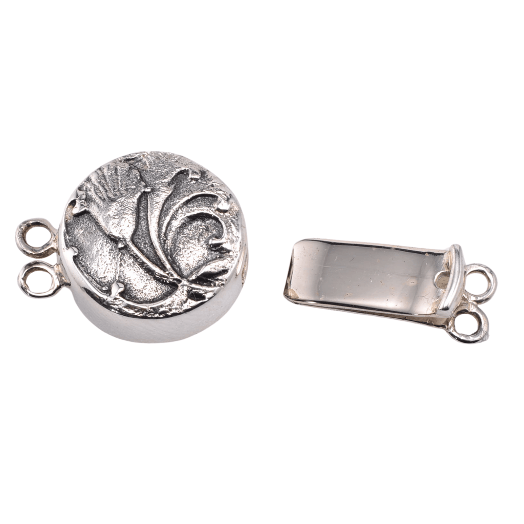 Sterling Silver Dragonfly Box Clasp 3-Strand | Continental