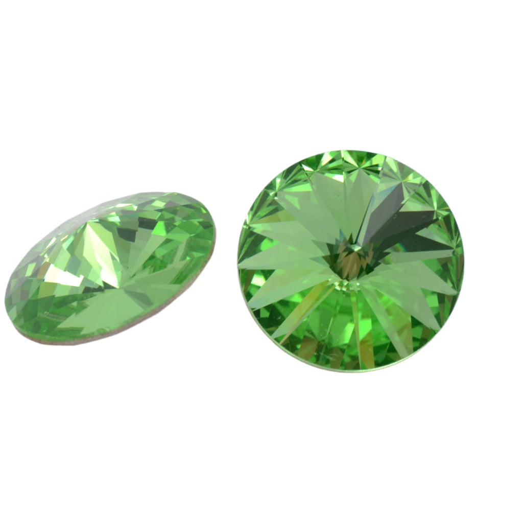 Swarovski 1122 Rivoli 18mm Iridescent Green Crystal Individual