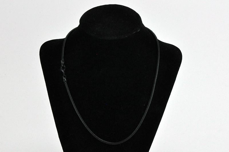 Necklace Jet Matte Black SNAKE2-N 3.2mm snake chain necklace Necklace SNAKE2-N/MB