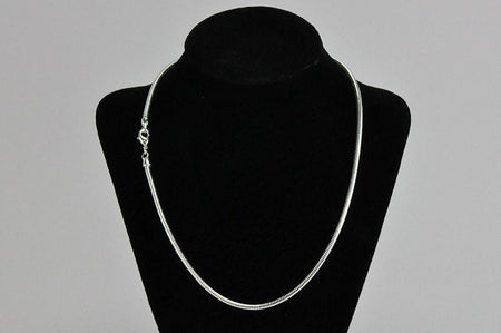 Necklace Gold SNAKE1 1mm 18 snake chain necklace Necklace SNAKE1-N/S18/G