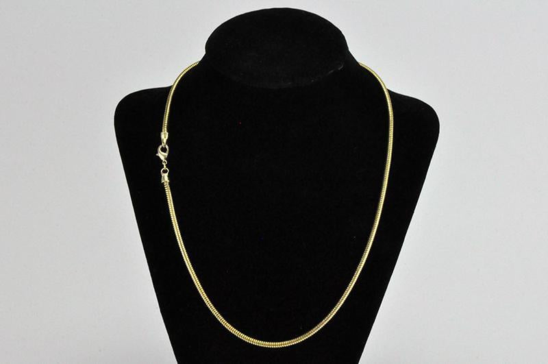 Necklace Satin Hamilton Gold SNAKE2-N 3.2mm snake chain necklace Necklace SNAKE2-N/SHG