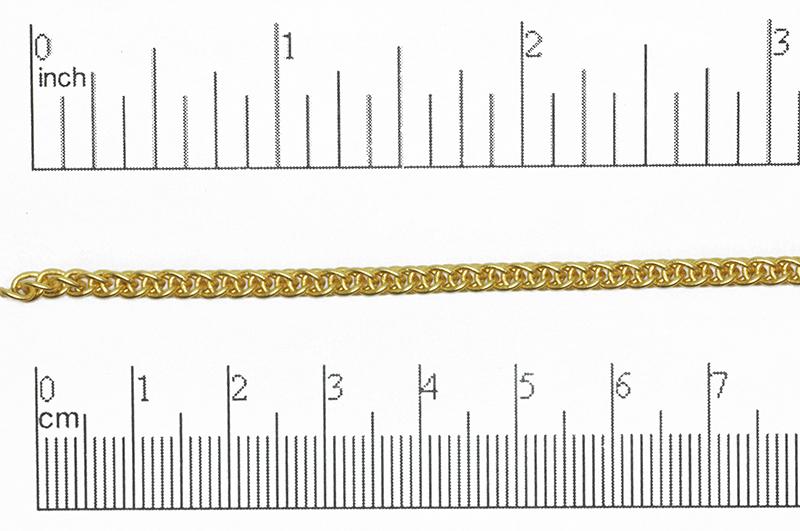 Continental Bead Suppliers Snake Chain Satin Hamilton Gold CH-815 Woven Chain CH-815SHG