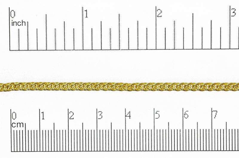 Continental Bead Suppliers Snake Chain Gold CH-815 Woven Chain CH-815G