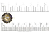 Button Antique Brass BTN6 19.5mm Pewter Button BTN6AB