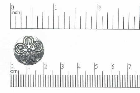 Button Antique Pewter BTN15 18mm Pewter Button 18mm Button BTN15 | Wholesale Bulk Jewelry | Continental Bead BTN15AP