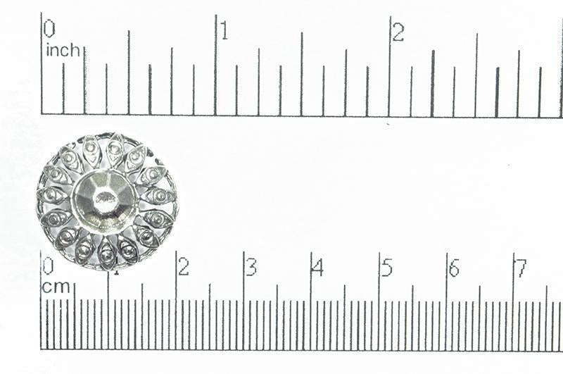 Button Antique Pewter BTN21 20mm Pewter Button BTN21AP