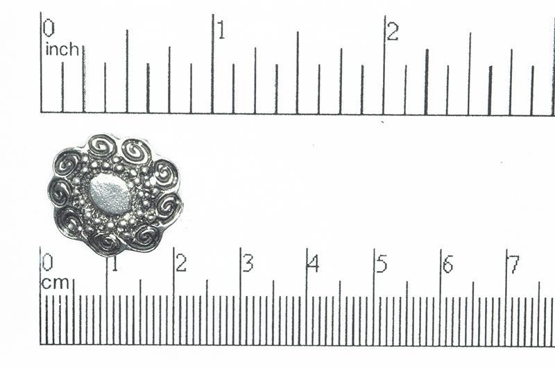 Button Antique Pewter BTN28 18.5mm Pewter Button 18.5mm Pewter Button BTN28 | Jewelry Supplier | Continental Bead BTN28AP