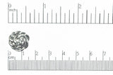 Button Antique Pewter BTN29 15mm Pewter Button 15mm Pewter Button BTN29 | Continental Bead | Bulk Beads for Sale BTN29AP
