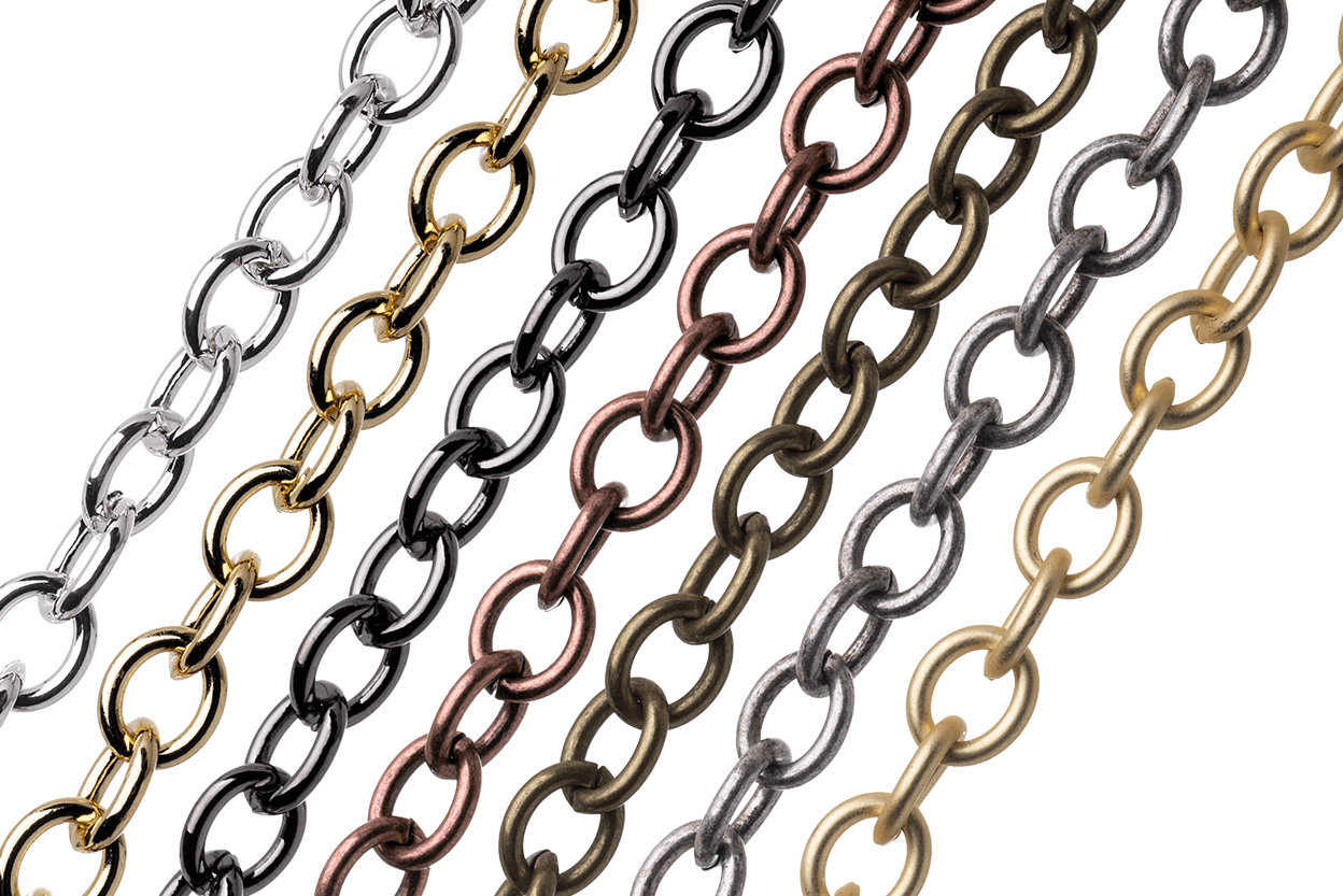 Oval Cable Chain 7mm x available in Multiple Colors sold by the