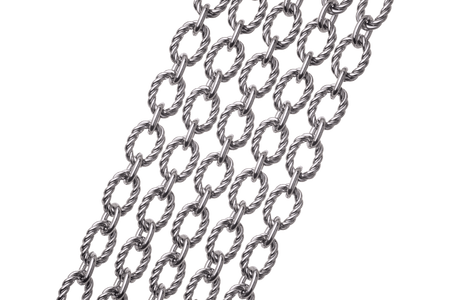 CH-74SS Textured 11mm x 8mm Oval Stainless Steel Cable Chain