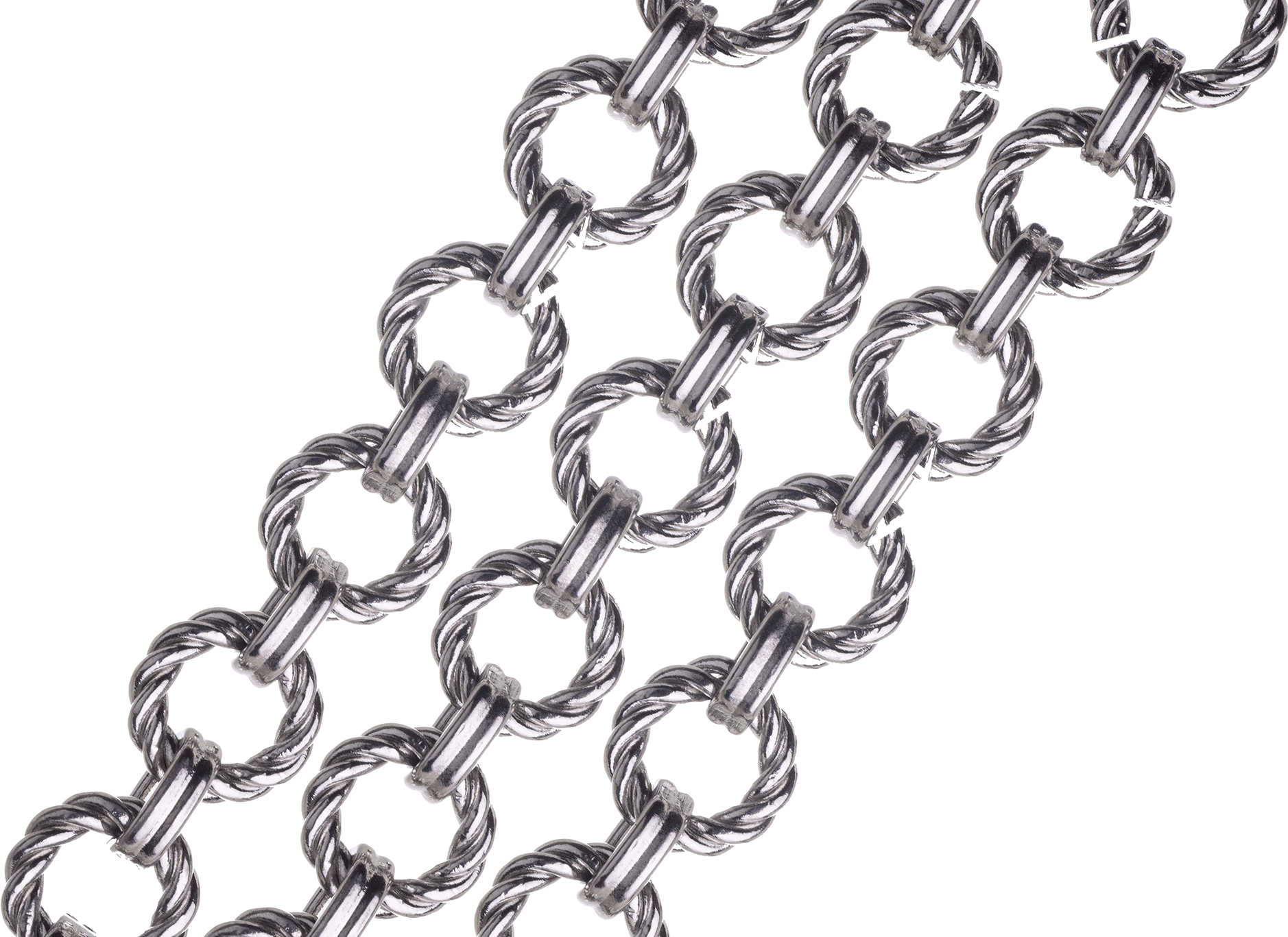 CH-76SS 11mm Round Textured Stainless Steel Cable Chain