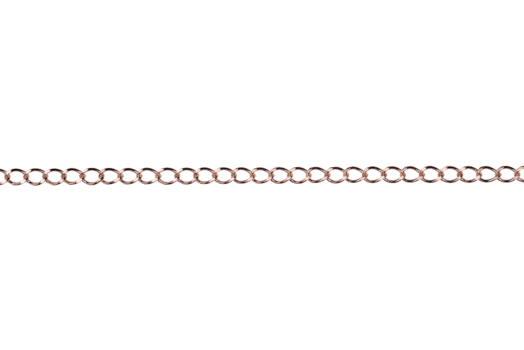 4mm Rolo Belcher Circle Solid Copper Soldered Chain Per Foot