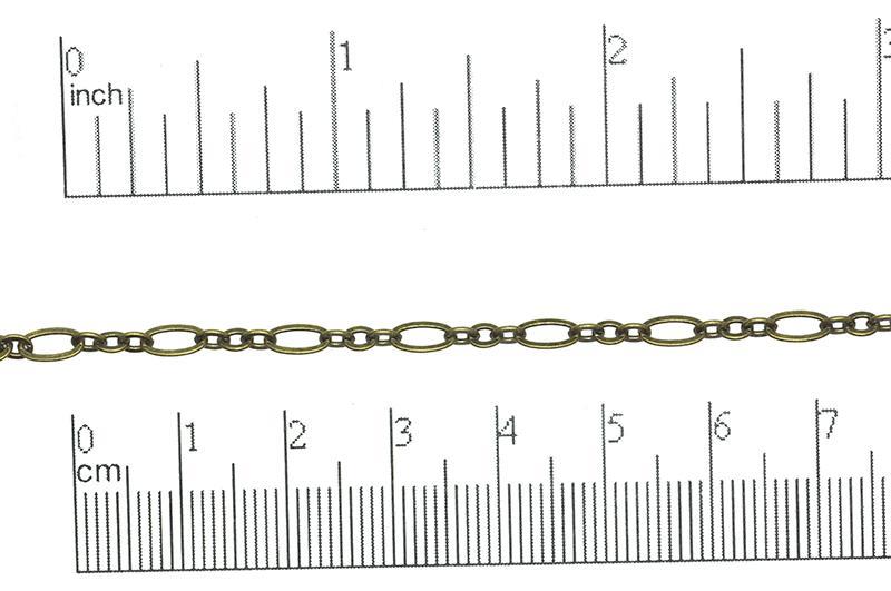 Cable Chain Antique Brass CH-260 Cable Chain CH-260AB
