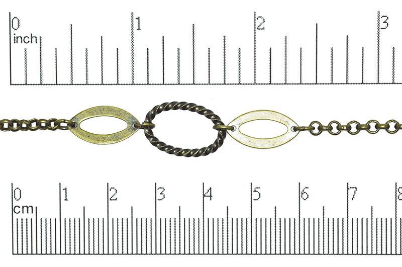 Specialty Chain Antique Brass CH-50 Specialty Chain CH-50AB