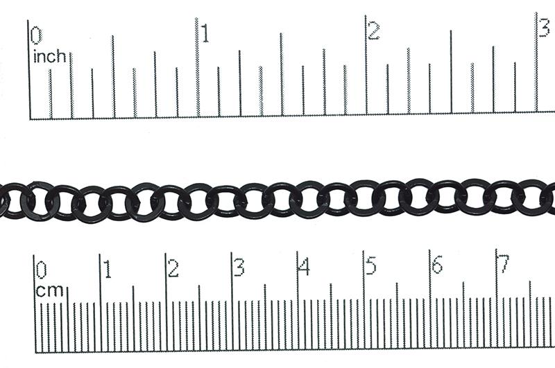 Cable Chain Jet Matte Black CH-871 Cable Chain CH-871MB