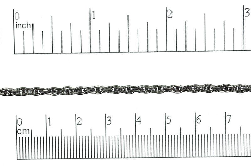 Rope Chain Gunmetal CH-870 Rope Chain CH-870B