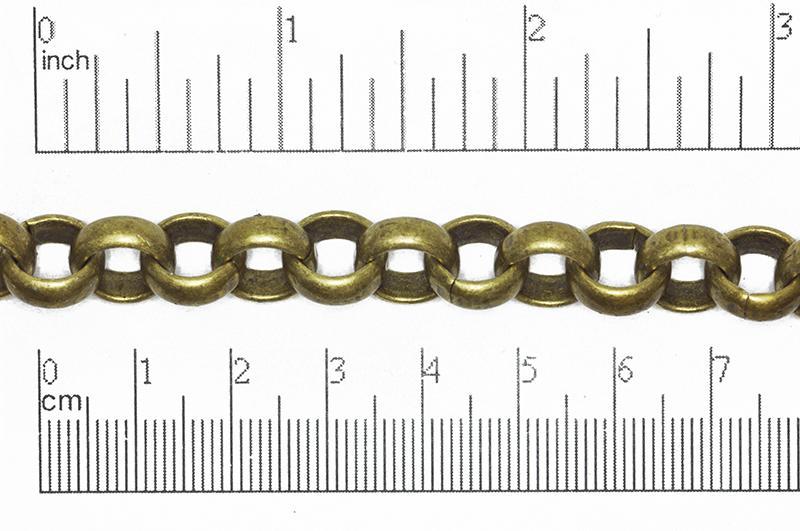 Rolo Chain Antique Brass CH-864 Rolo Chain CH-864AB