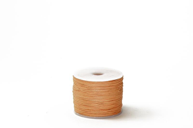 Cord Peach WC 0.5mm Cotton Cord Available in Multiple Colors 0.5mm Cotton Cord Available in Multiple Colors | Continental Bead WC-PEACH 0.5mm