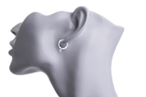 EW5018 Round 14mm Hoop Earrings With Loop
