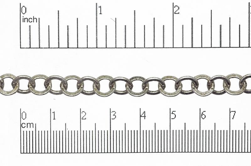 Cable Chain Antique Silver CH-866 Cable Chain CH-866AS