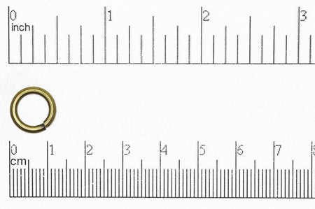 Jump Ring Antique Brass J/R12 12mm 13 Gauge Jump Ring 12mm 13 Gauge Jump Ring Sold in 1/4 Pound Packages | Wholesale J/R 12AB