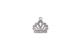 K121 Crown Cubic Zirconia Charm