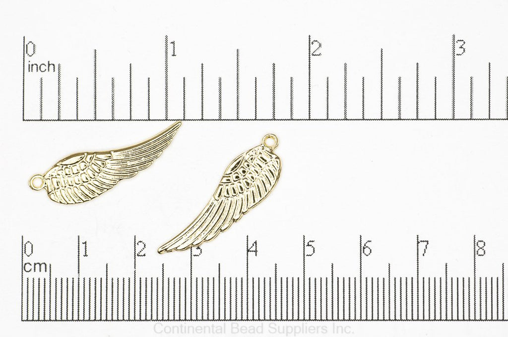 Charm Gold K131 Angel Bird Wing Charm K131G
