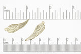 Charm Gold K131 Angel Bird Wing Charm K131G