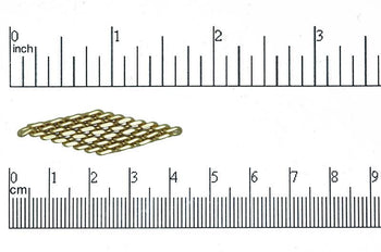 Connector Satin Hamilton Gold K34 Small Flexible Diamond Shaped Connector K34SHG