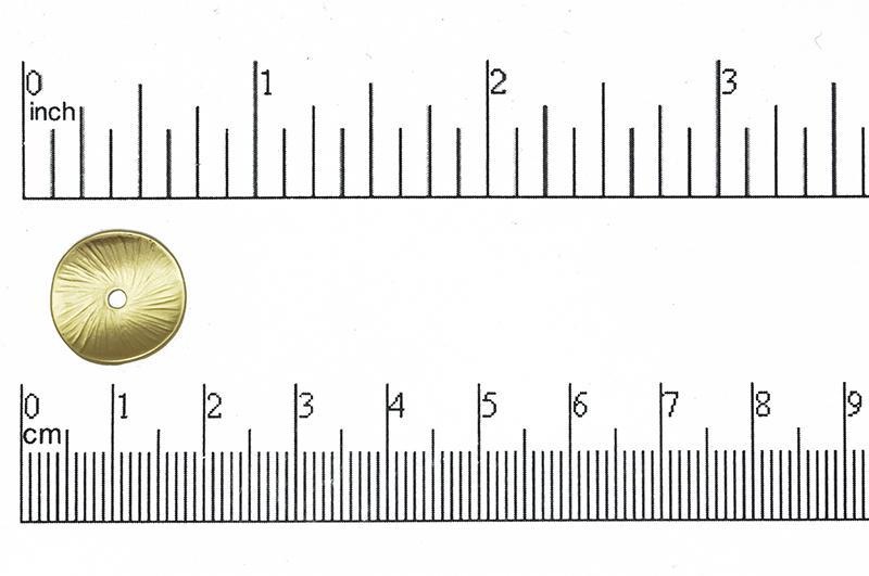 Connector Satin Hamilton Gold K51 Round Concave Coin Connector K51SHG