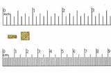 Charm Satin Hamilton Gold K62 7mm Wire Wrapped Cabochon K62SHG