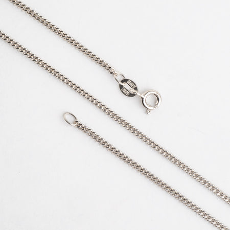 Necklace 16 inch N5ST 1.75mm Curb Chain Sterling Silver Necklace With Spring Ring Clasp Available in 2 Sizes Made in Italy .925 Sterling Silver 1.75mm Curb Chain .925 Sterling Silver Necklace With Spring Ring Clasp  N5ST16