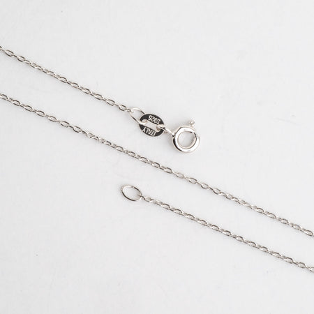 Necklace 16 inch N8ST 1mm Cable Chain Sterling Silver Necklace With Spring Ring Clasp Available in 3 Sizes Made in Italy .925 Sterling Silver N8ST16
