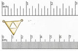 Charm Satin Hamilton Gold K70 Triangle Charm Pendant K70SHG
