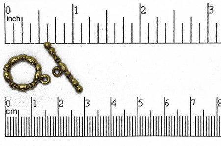 Toggle Clasp Gold CBS1849 Pewter Toggle Clasp CBS1849AG