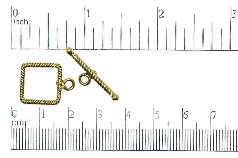 Toggle Clasp Gold CBS2434 Pewter Toggle Clasp CBS2434AG
