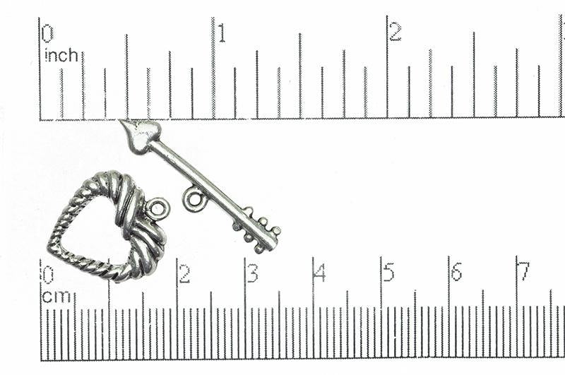 Toggle Clasp Antique Pewter CBS3217 Pewter Toggle Clasp CBS3217AP
