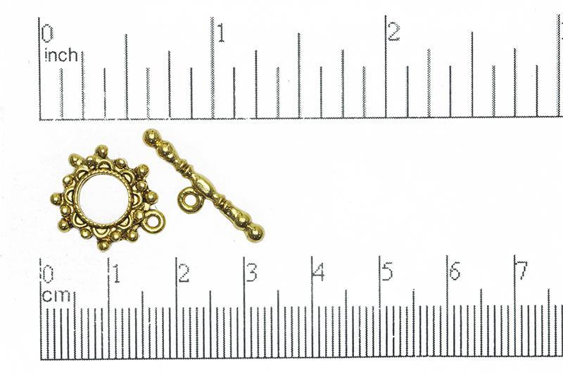 Toggle Clasp Antique Gold CBS3221 Pewter Toggle Clasp CBS3221AG