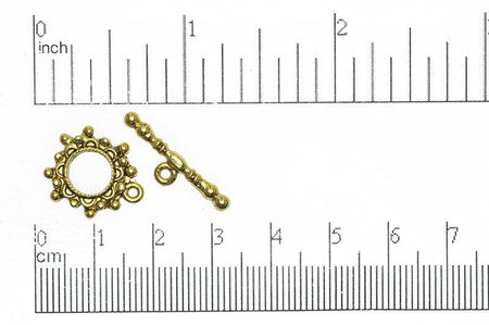 Toggle Clasp Antique Gold CBS3221 Pewter Toggle Clasp CBS3221AG