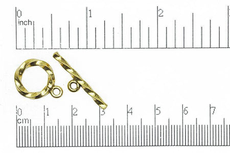 Toggle Clasp Antique Gold CBS3222 Pewter Toggle Clasp CBS3222AG