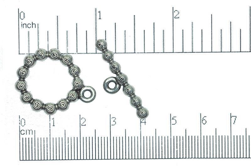Toggle Clasp Antique Pewter CBS3703 Pewter Toggle Clasp CBS3703AP